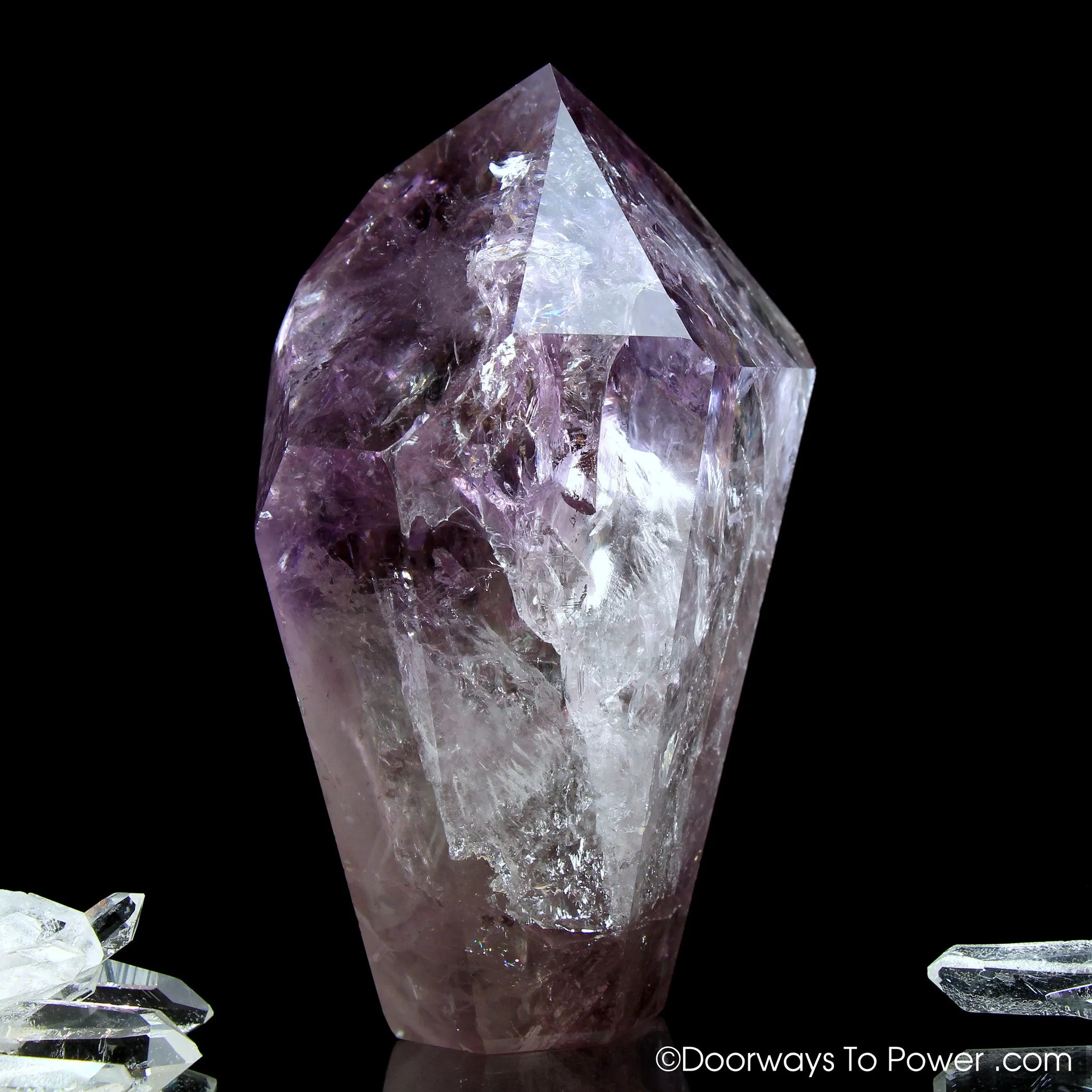 John of God Amethyst Devic Temple Crystal w/ Future Time Link 'Purify & Protect'