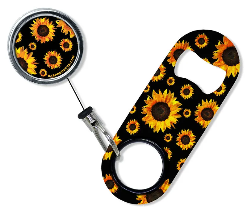 Kolorcoat™ Mini Opener with Retractable Reel  - Sunflowers