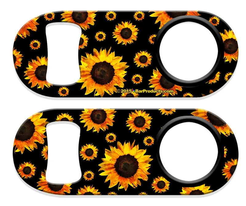 Kolorcoat™ Mini Opener with Retractable Reel  - Sunflowers