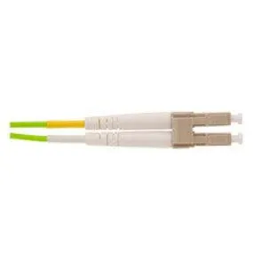 LC/UPC to SC/UPC OM2 Duplex 2.0mm Fiber Optic Patch Cord, OFNR, Multimode 50/125, Orange Jacket, Beige Connector, 10 meter (33 ft)