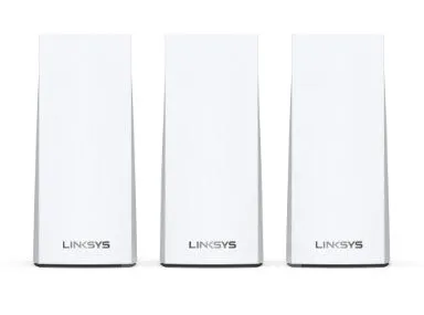 Linksys AX5400 Whole Home Mesh WiFi 6 Dual‑Band System, 3-pack