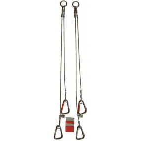 Litter Sling, 4-point, Stainless