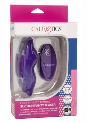 Lock N Play Remote Suction Panty Purple