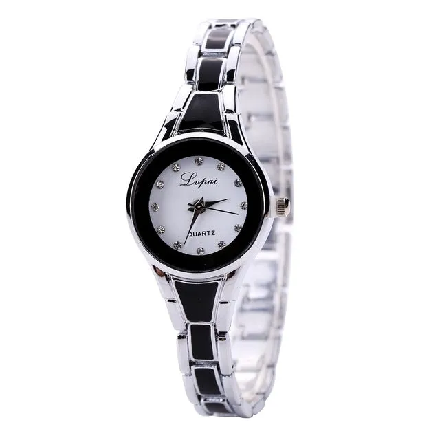 Lvpai 2016 Brand Women Watches Alloy Crystal Wristwatches Women Dress Watches Gift Women Gold Fashion Luxury Quartz Watch