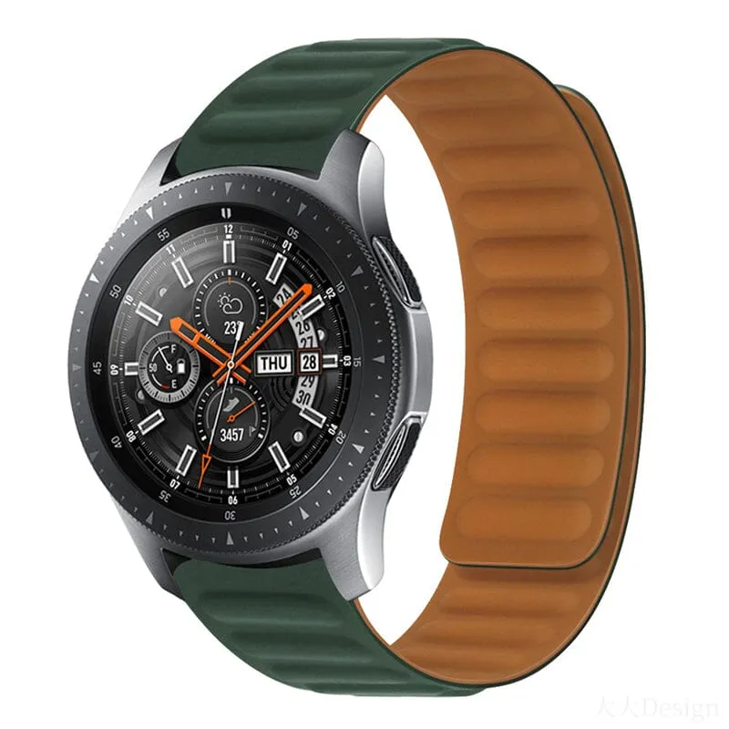 Magnetic Silicone Watch Straps Compatible with the Amazfit 20mm Range