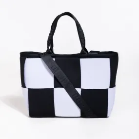 MINI ICON TOTE BLACK AND WHITE