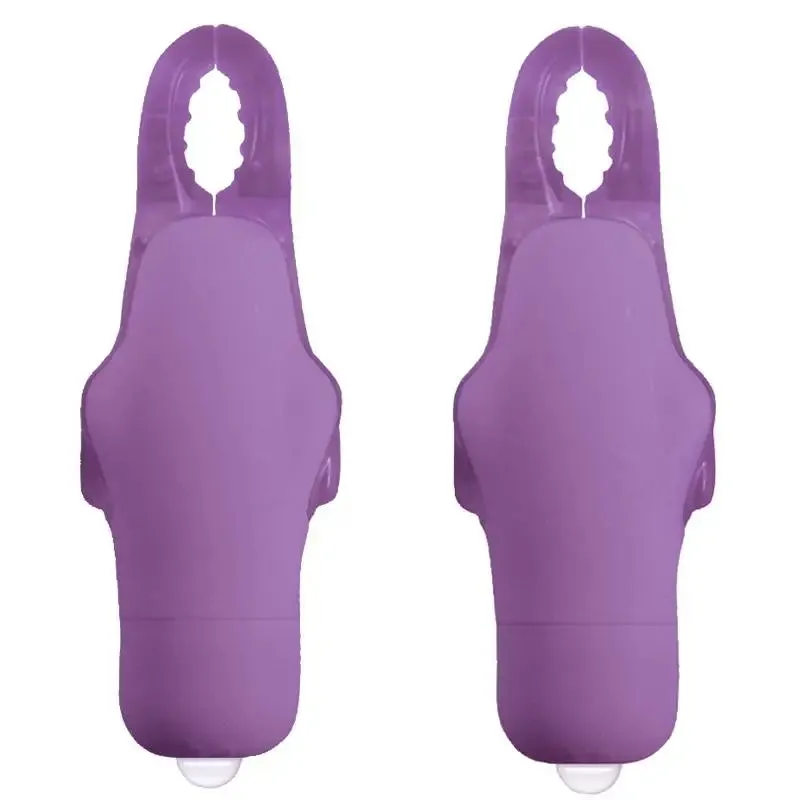 Nasswalk Toys Purple Wireless Vibrating Nipple Clamps