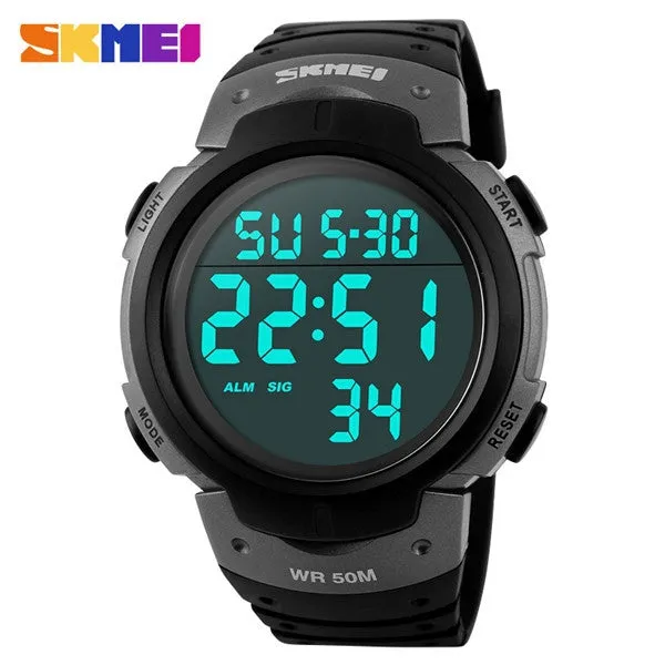 New Sports Watches Men Shock Resist Army Military Watch LED Digital Watch Relojes Men Wristwatches Relogio Masculino Skmei