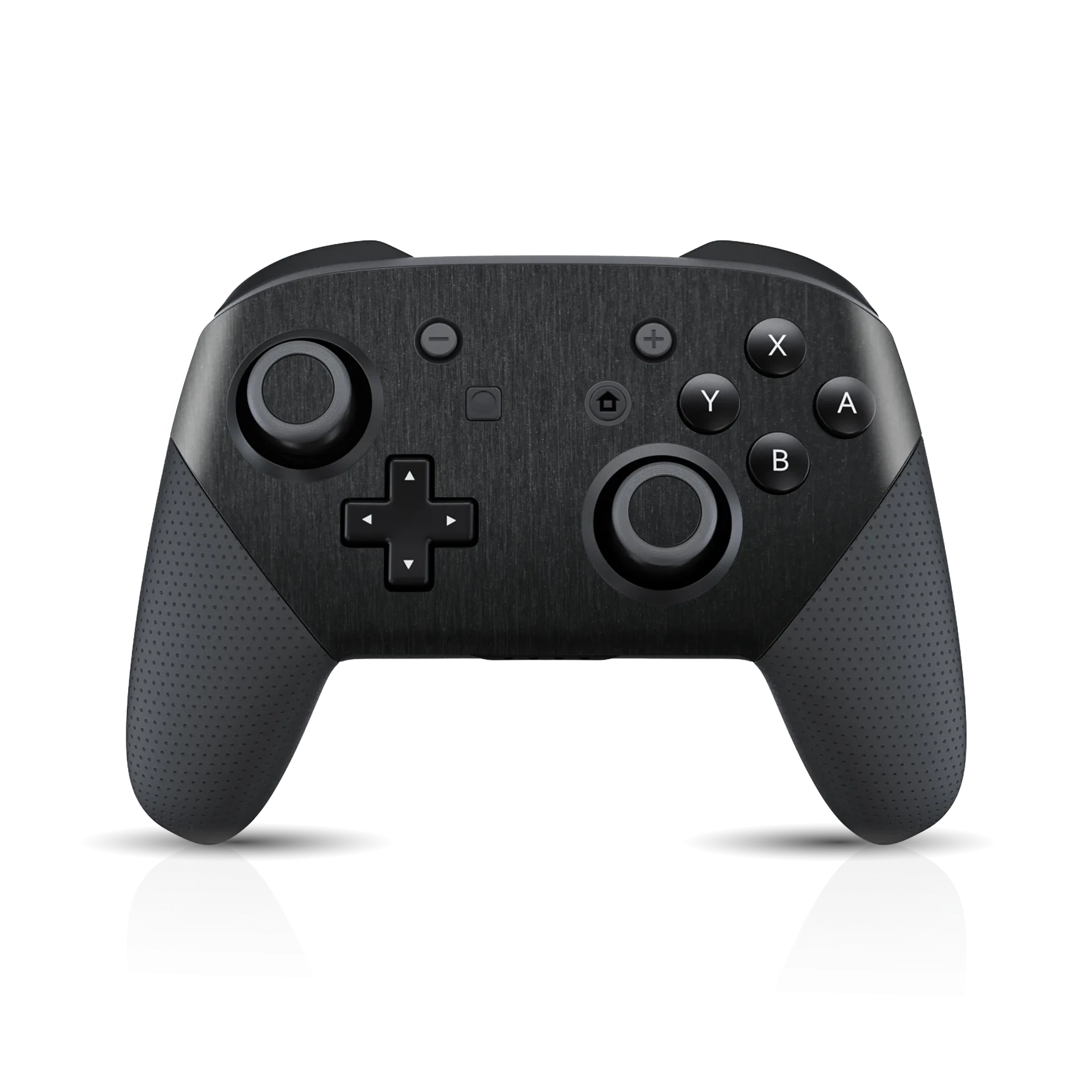 Nintendo Switch Pro CONTROLLER BRUSHED BLACK Metallic Skin