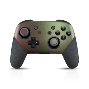 Nintendo Switch Pro CONTROLLER CHAMELEON AVOCADO Matt Metallic Skin