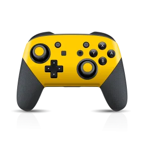 Nintendo Switch Pro CONTROLLER GLOSSY Golden Yellow Skin