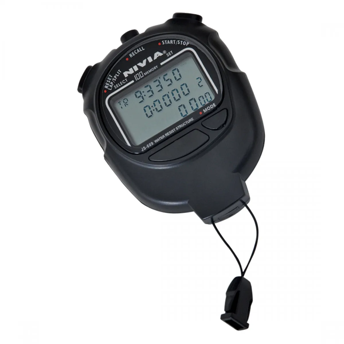 NIVIA Digital LCD JS 609 Stop Watch (Black)