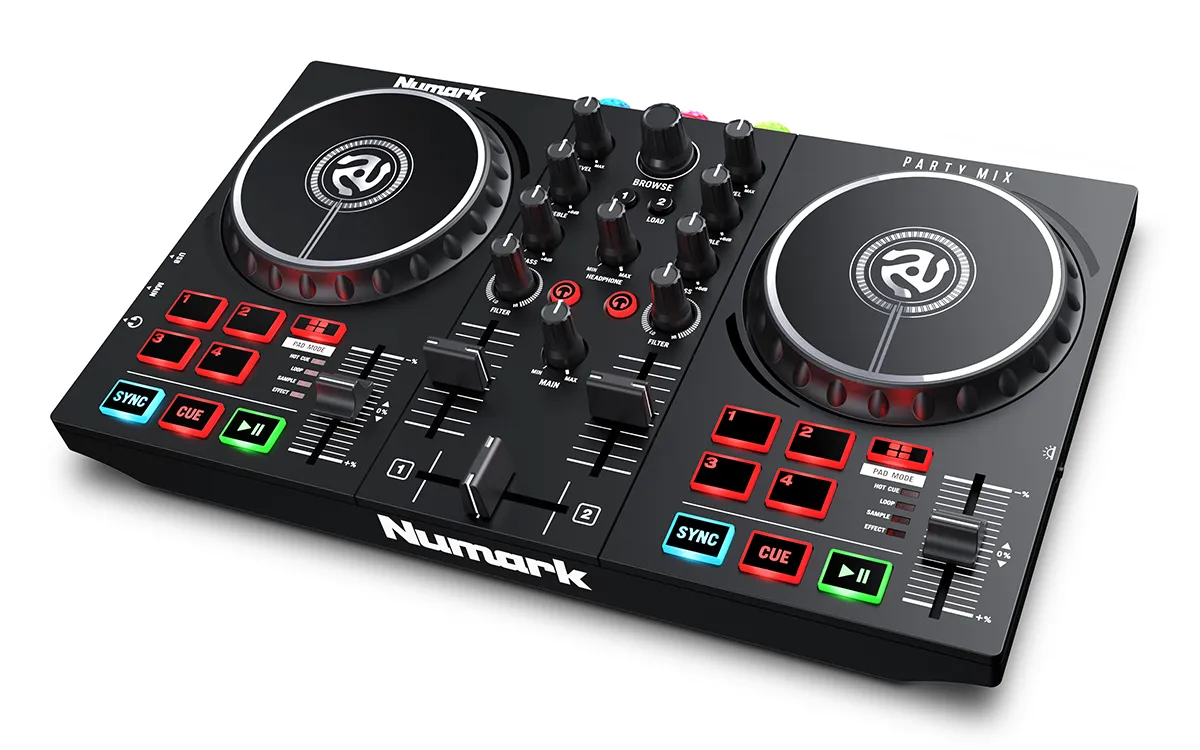 Numark PARTY MIX II DJ Controller w/ Built-In Light Show