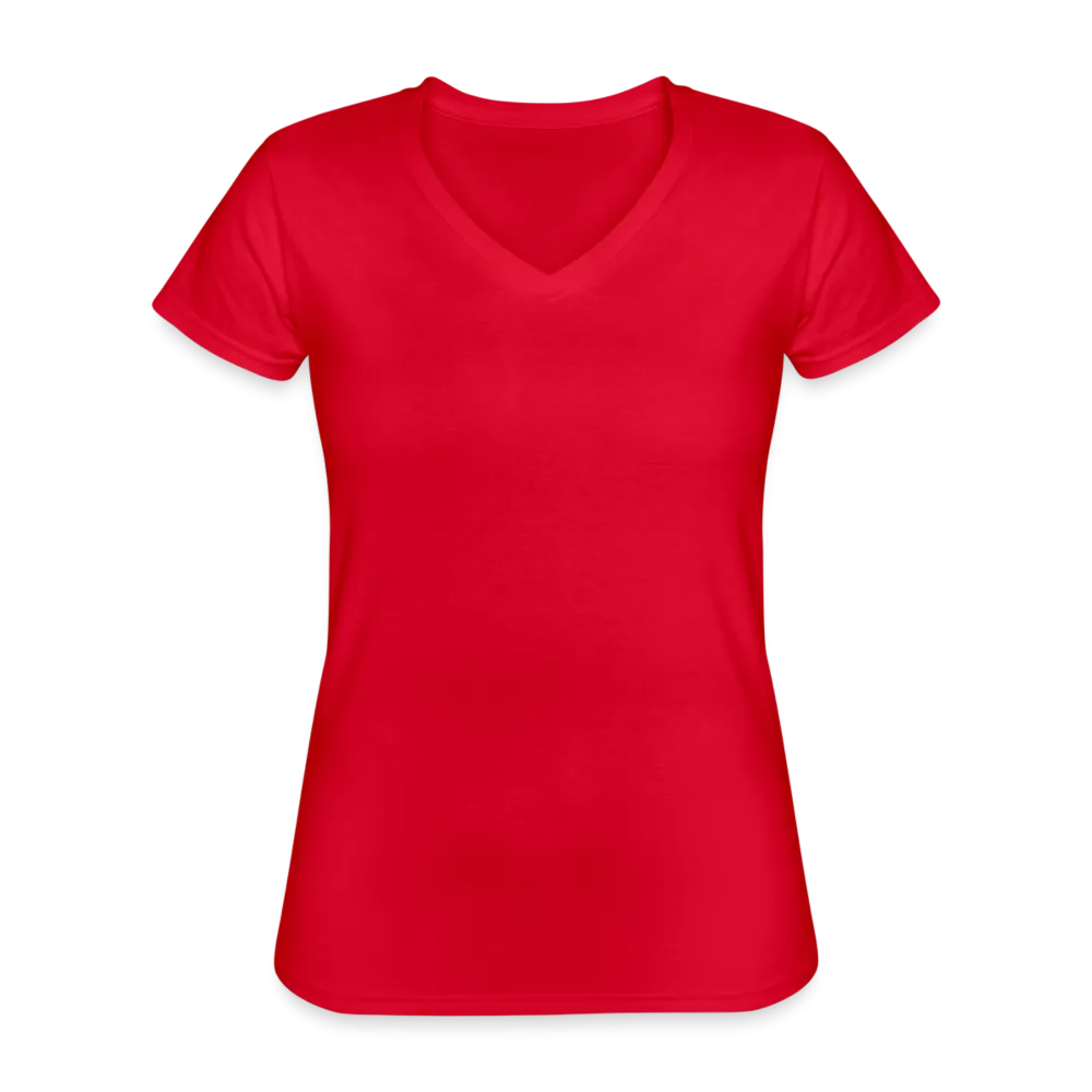 OATH RED Women's V-Neck T-Shirt