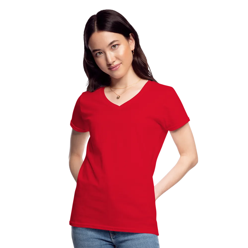 OATH RED Women's V-Neck T-Shirt