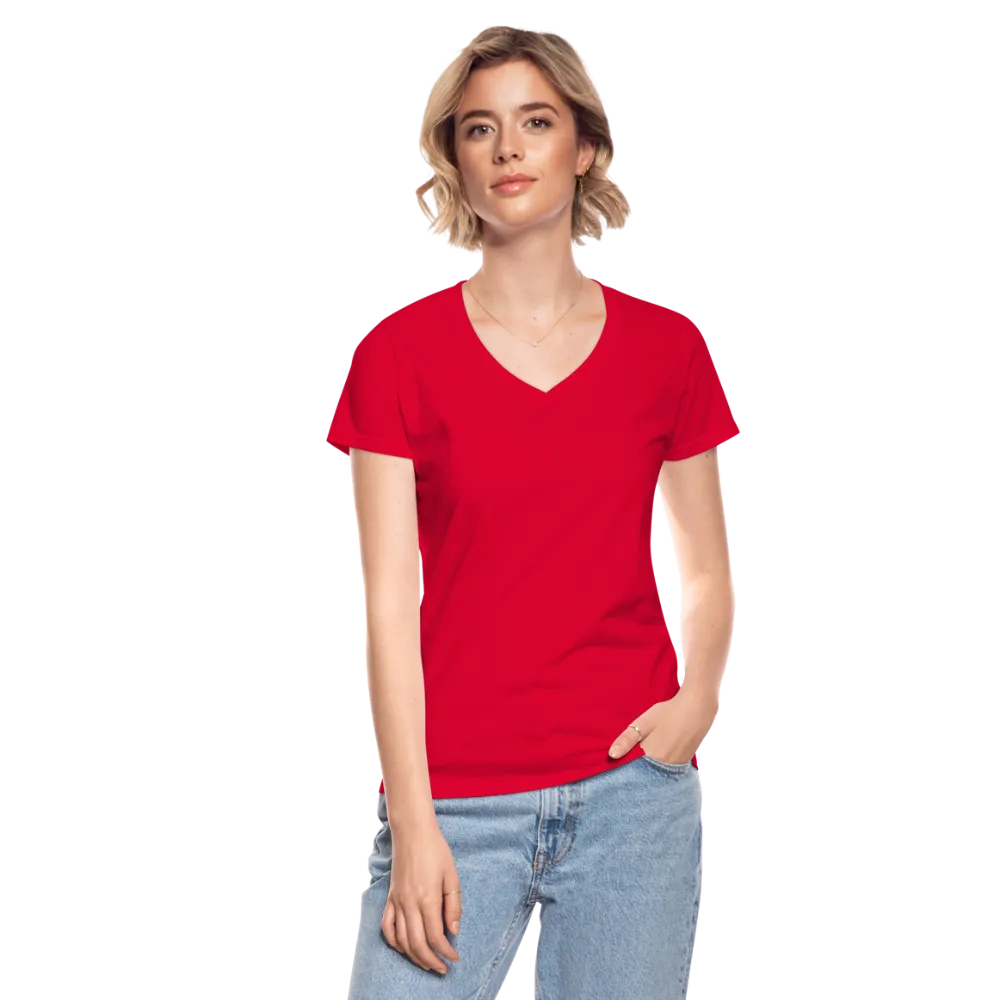 OATH RED Women's V-Neck T-Shirt