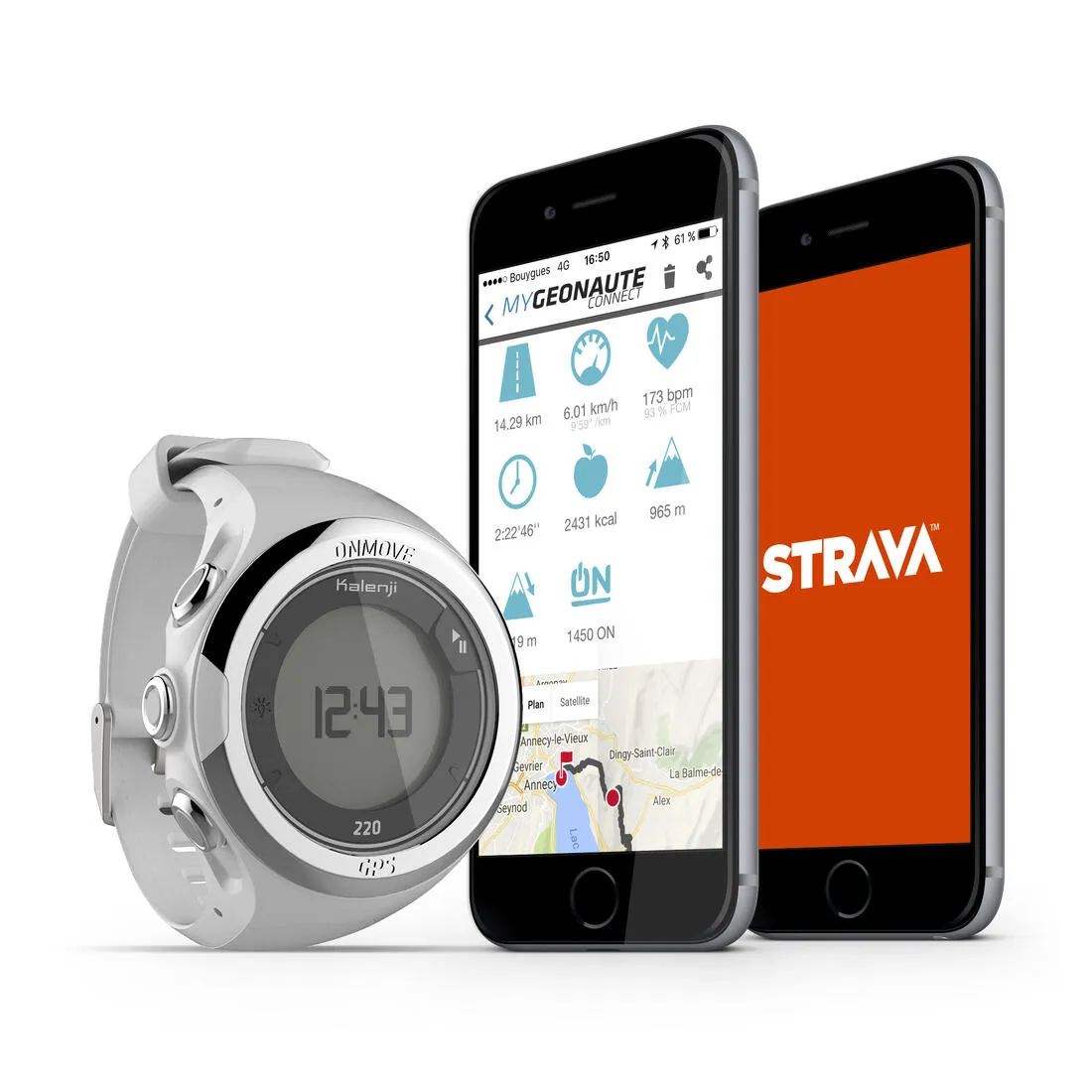 ONMOVE 220 GPS running watch - WHITE