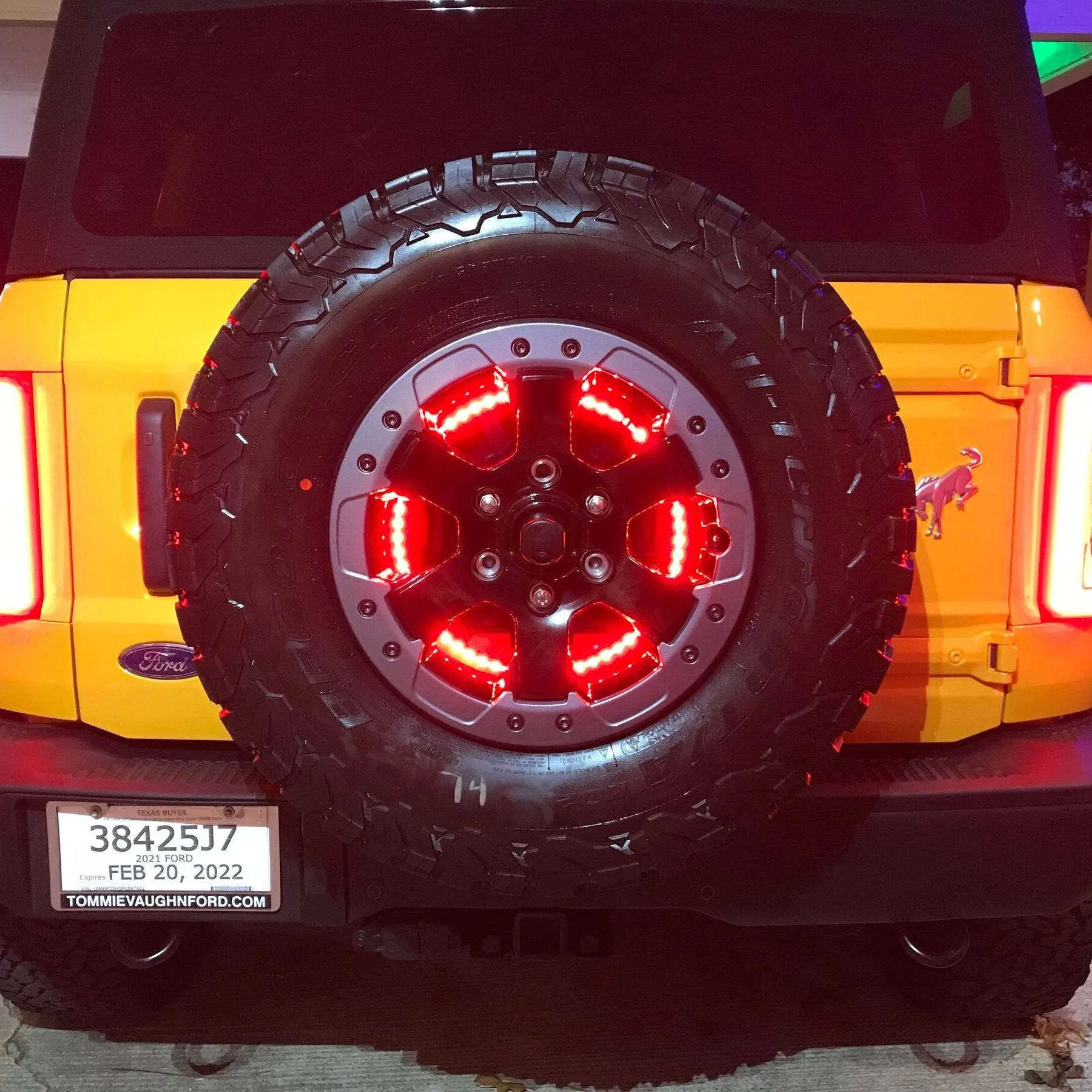 ORACLE Lighting LED Illuminated Spare Tire Wheel Ring Third Brake Light - Ford Bronco