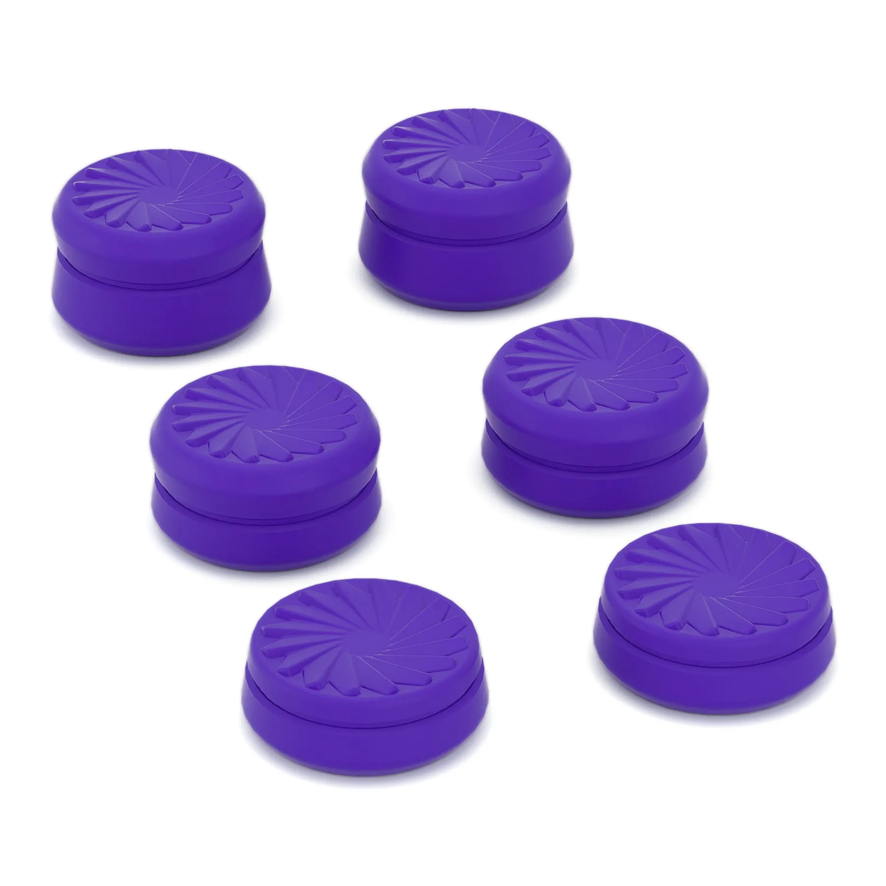 PlayVital 3 Height Turbine Thumbs Cushion Caps Thumb Grips for ps5, for ps4, Thumbstick Grip Cover for Xbox Core Wireless Controller, Thumb Grips for Xbox One, Elite Series 2, for Switch Pro - Purple - PJM3054