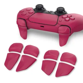 PlayVital BLADE 2 Pairs Shoulder Buttons Extension Triggers for ps5 Controller, Game Improvement Adjusters for PS Portal Remote Player, Bumper Trigger Extenders for ps5 Edge Controller - Cosmic Red - PFPJ048