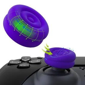 PlayVital Thumbs Cushion Caps Thumb Grips for ps5, for ps4, Thumbstick Grip Cover for Xbox Series X/S, Thumb Grip Caps for Xbox One, Elite Series 2, for Switch Pro Controller - Purple- PJM3025