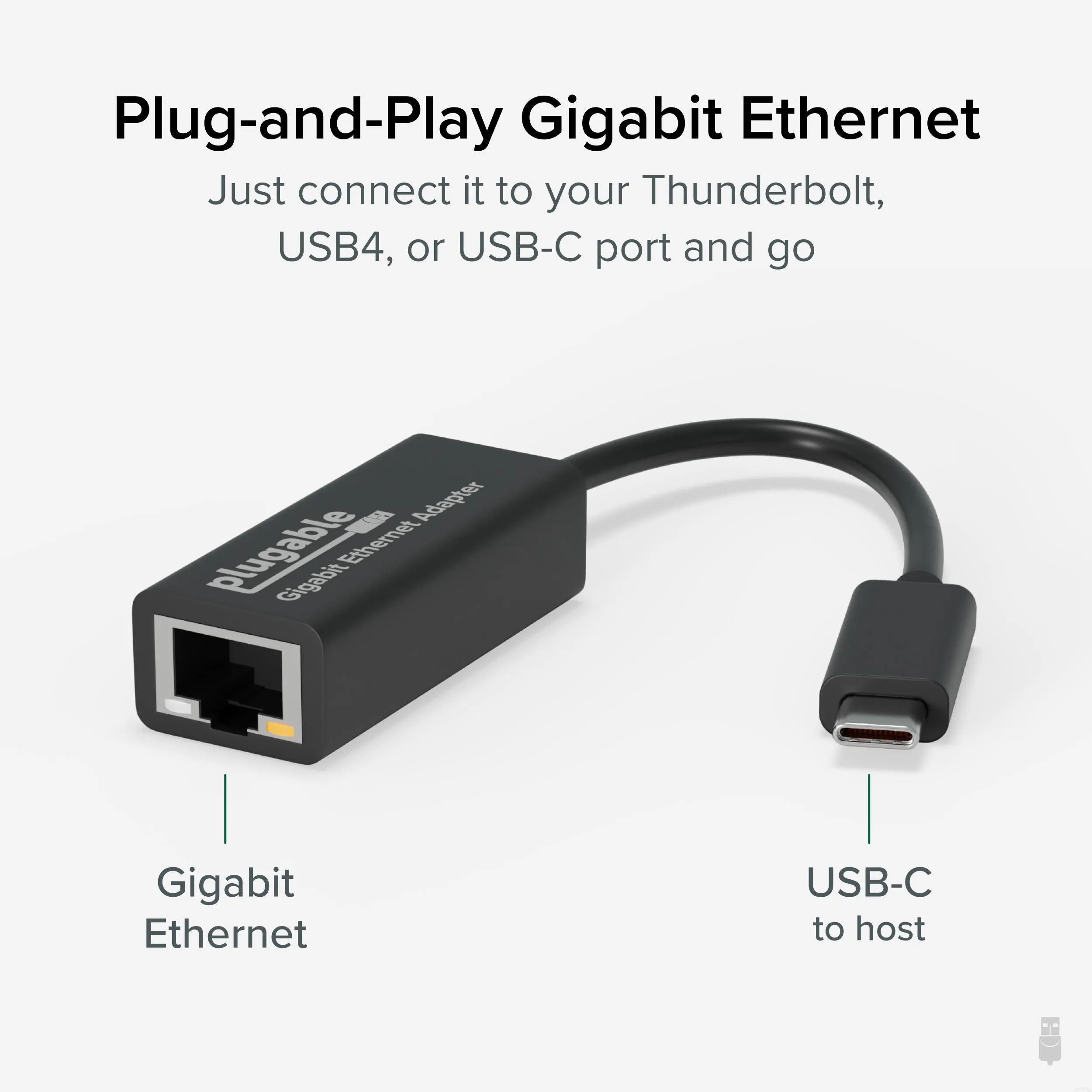 Plugable USB-C Gigabit Ethernet Adapter