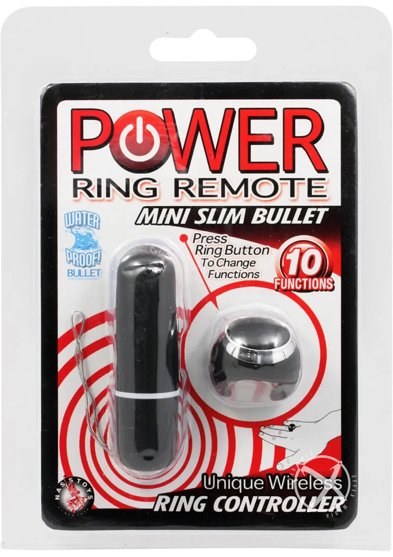 Power Mini Slim Bullet with Remote Ring