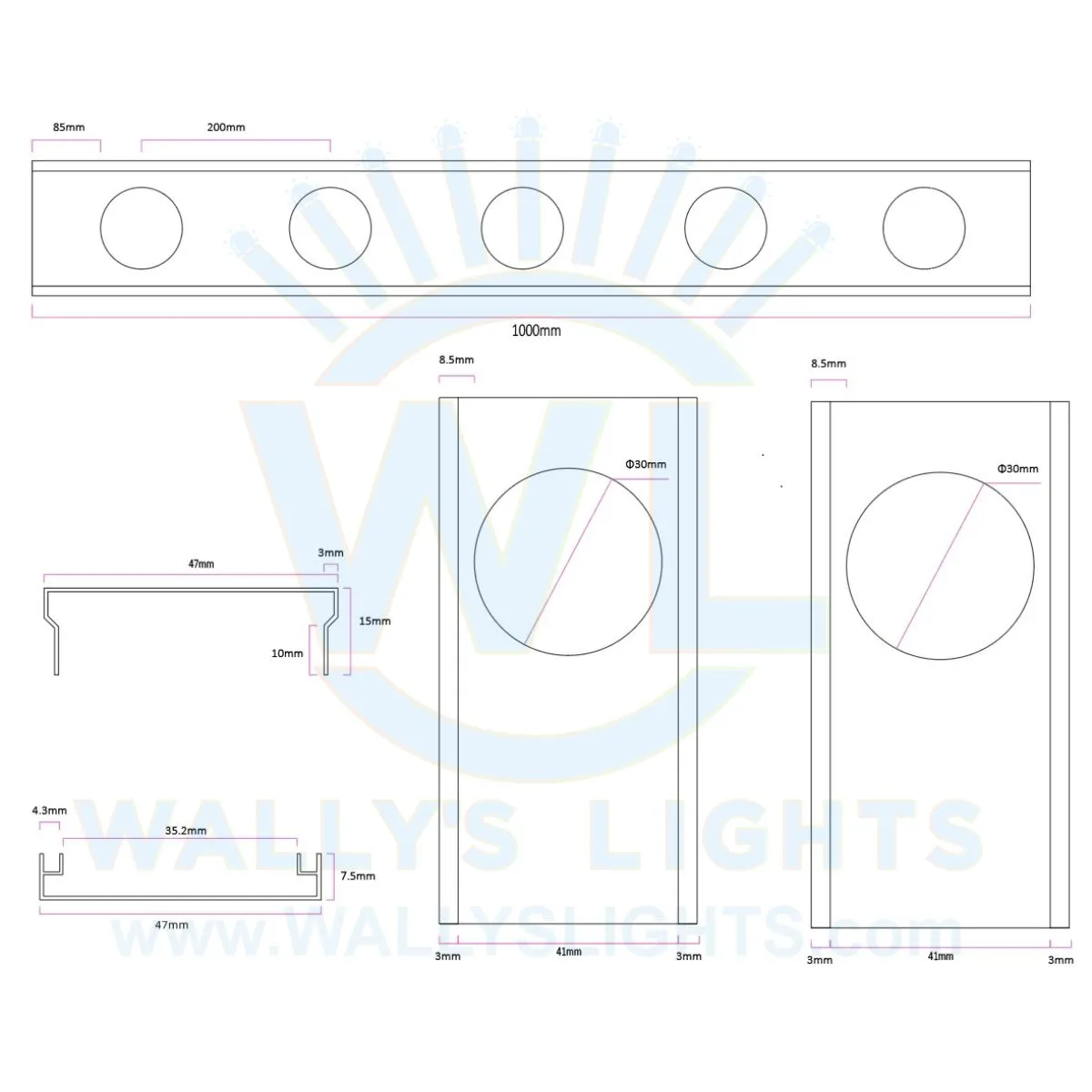 Pro Pixel Trim Lights (Trim Not Included)