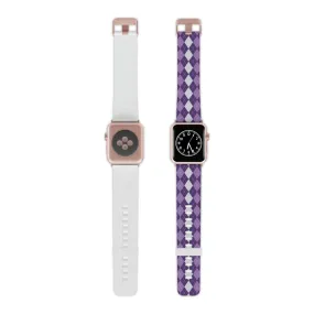 Purple Argyle Apple Watch Band