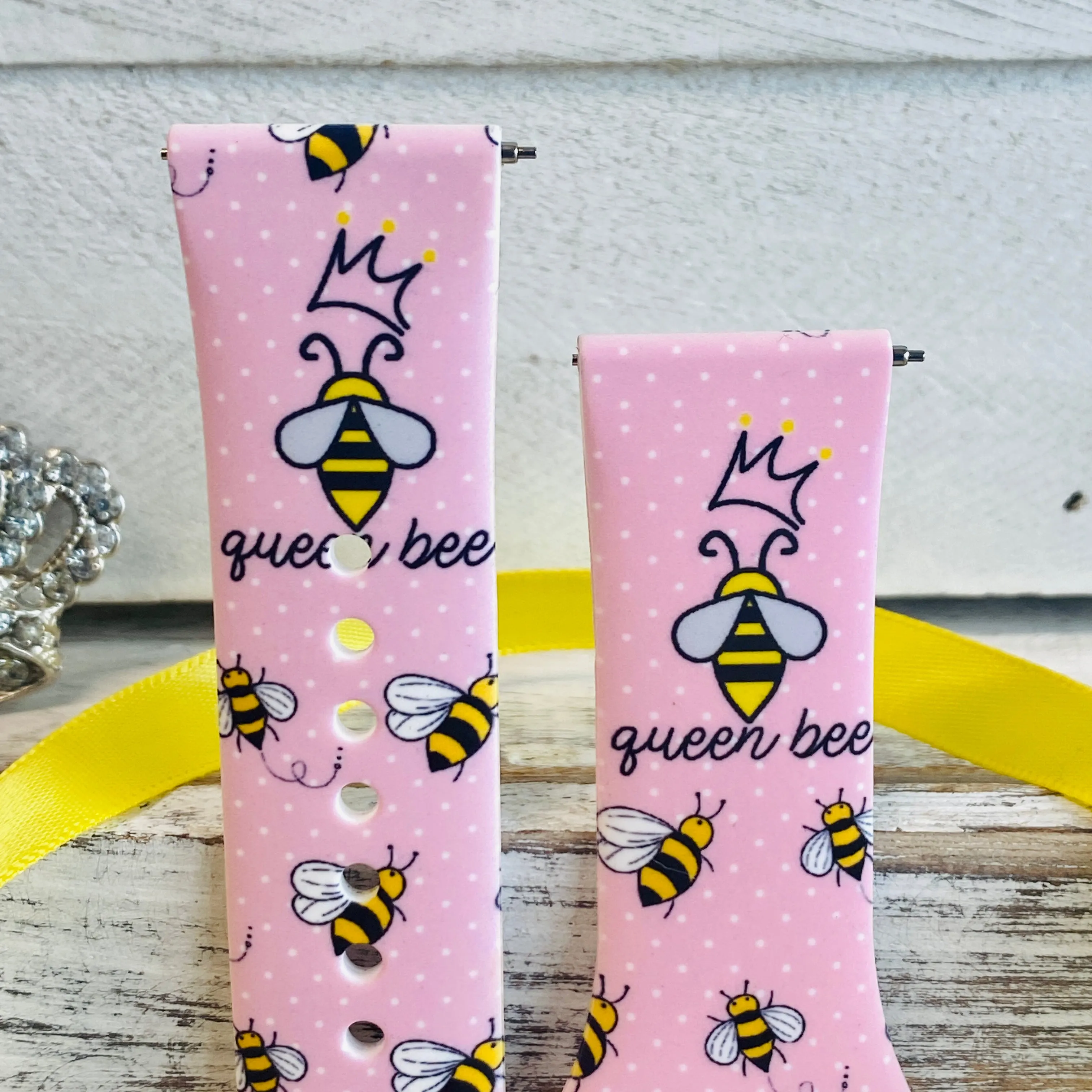 Queen Bee Print Silicone Band For Fitbit Versa 1/2