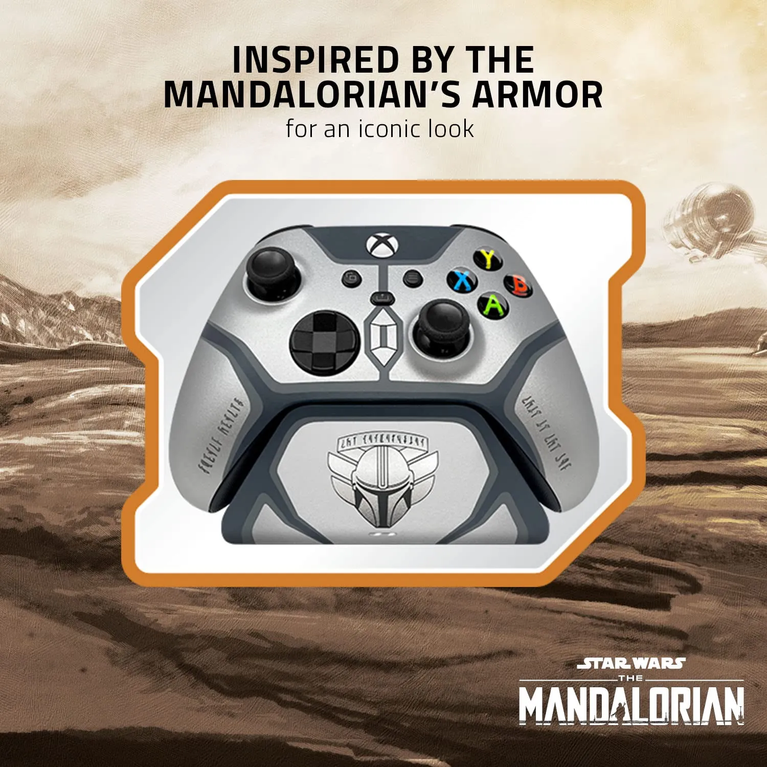 RAZER LIMITED EDITION MANDALORIAN WIRELESS PRO CONTROLLER & QUICK CHARGING STAND BUNDLE FOR XBOX SERIES X|S