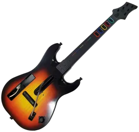 Red Octane Sunburst Wireless Guitar Hero Controller For Nintendo Wii   Strap 9pre-Owned)