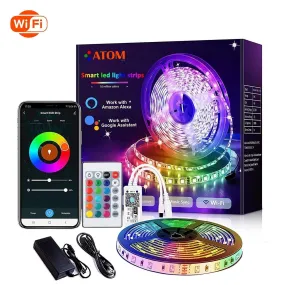 RGB LED Strip 12V IP20 Non-Waterproof 300LEDs 10 Metre WiFi Wireless Control Kit