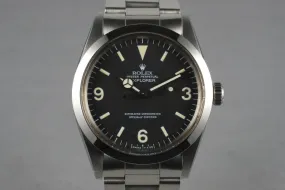 Rolex Explorer 1 1016 with Japanese RSC Papers