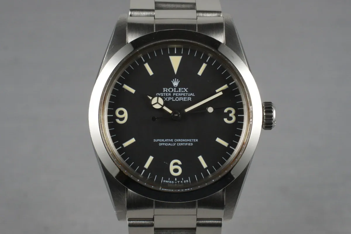 Rolex Explorer 1 1016 with Japanese RSC Papers