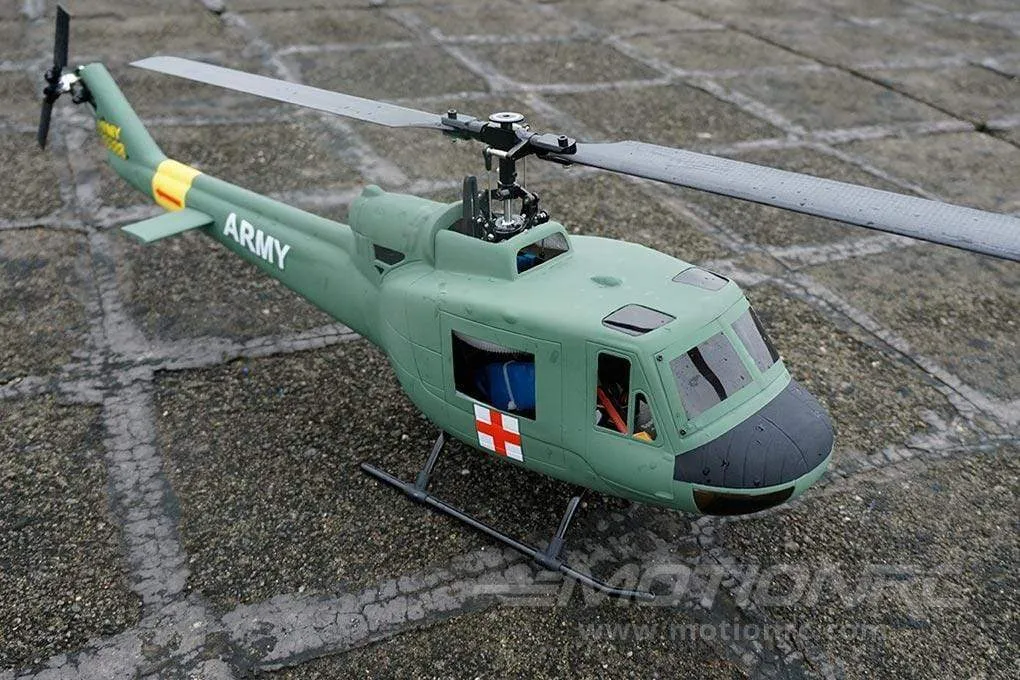 RotorScale UH-1A Huey Medic Green 450 Size Helicopter - PNP - (OPEN BOX)