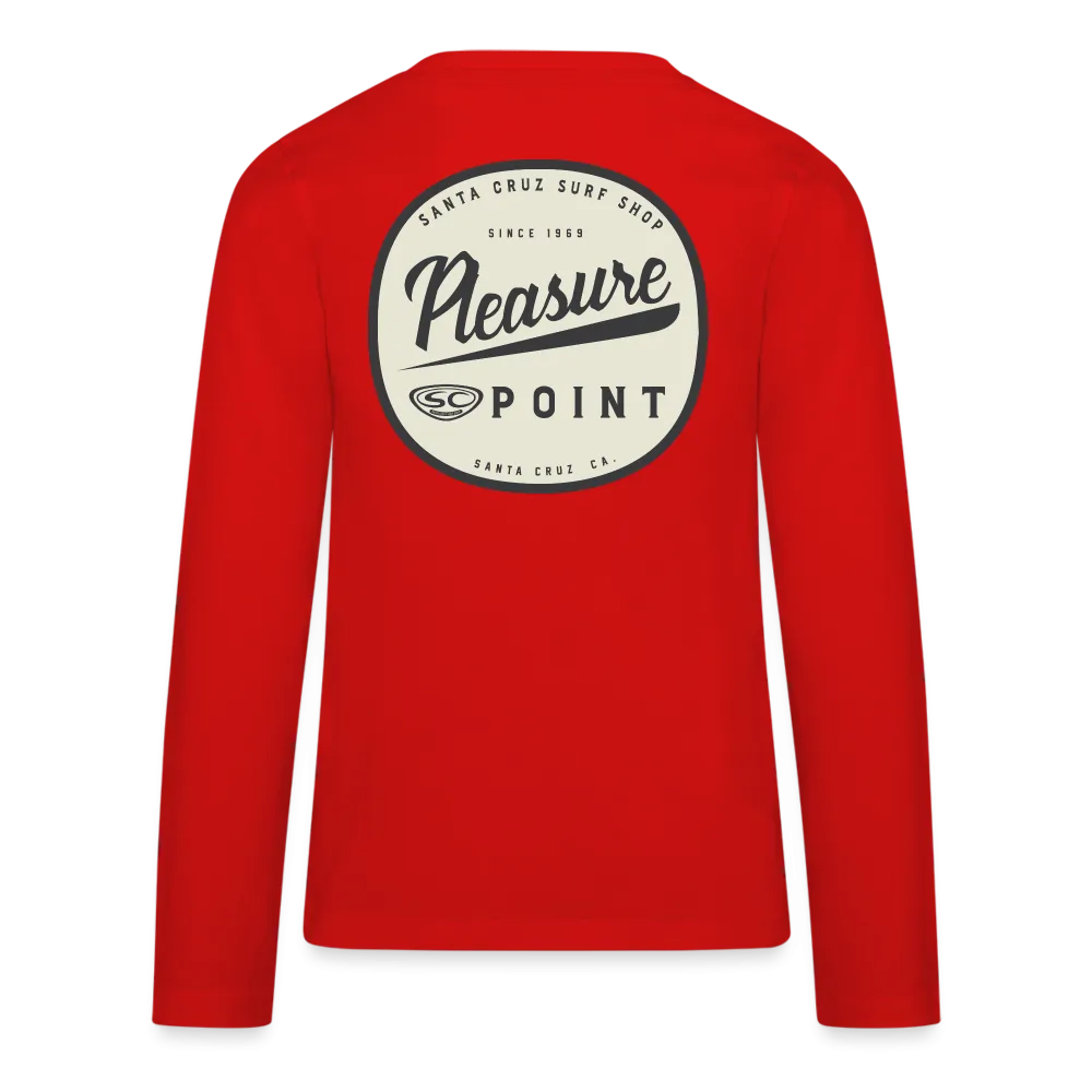 Santa Cruz Surf Shop Pleasure Point Kids' Premium Long Sleeve T-Shirt