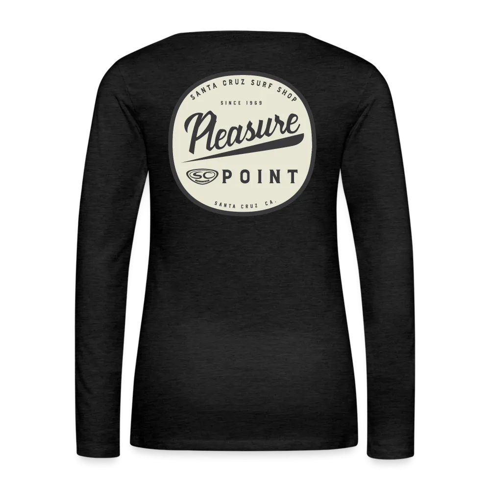 Santa Cruz Surf Shop Pleasure Point Women's Premium Long Sleeve T-Shirt