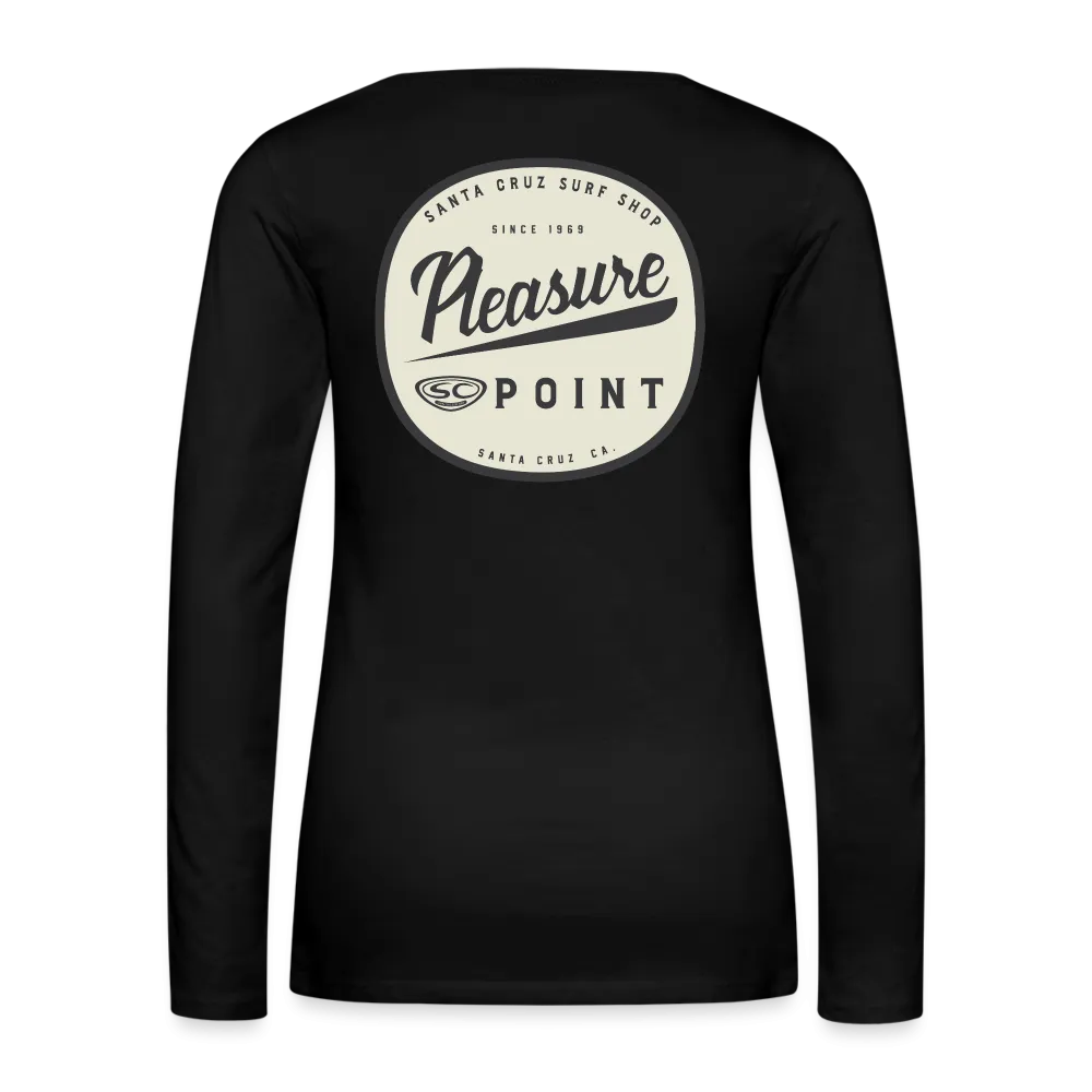 Santa Cruz Surf Shop Pleasure Point Women's Premium Long Sleeve T-Shirt