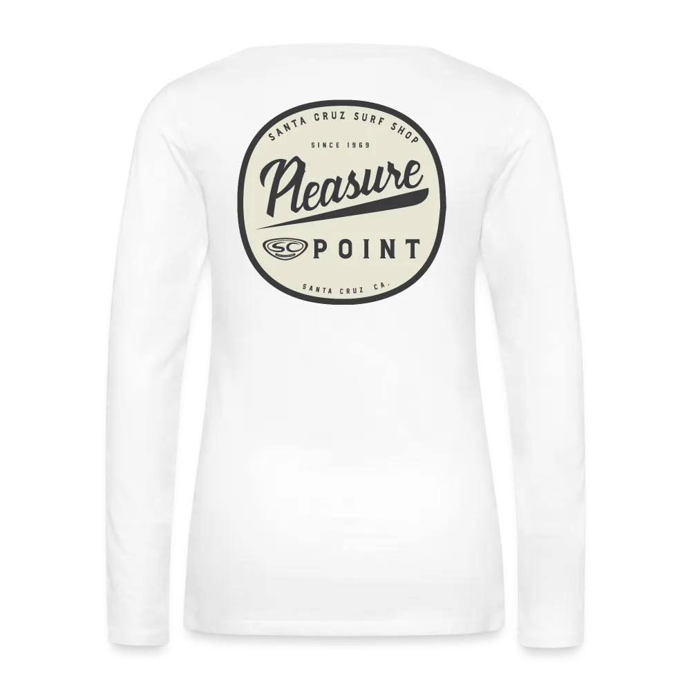 Santa Cruz Surf Shop Pleasure Point Women's Premium Long Sleeve T-Shirt