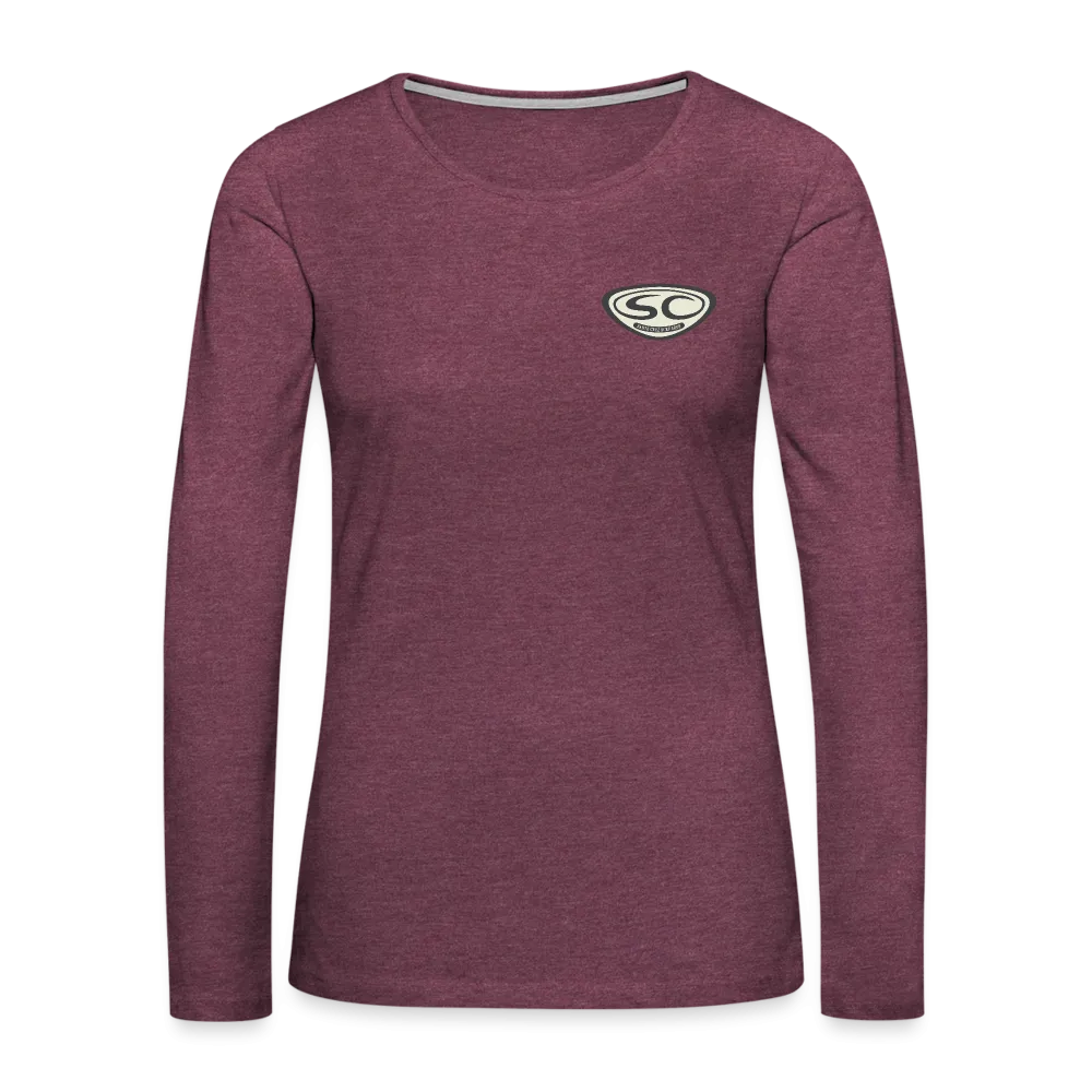 Santa Cruz Surf Shop Pleasure Point Women's Premium Long Sleeve T-Shirt