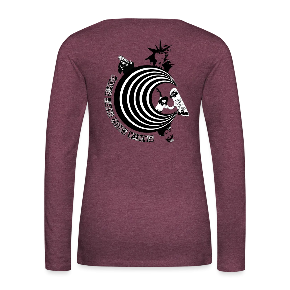 Santa Cruz Surf Shop PUNK Women's Premium Long Sleeve T-Shirt