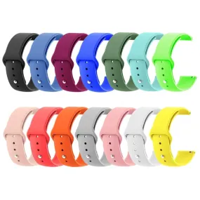 Silicone Button Style Watch Straps Compatible with Garmin 18mm Range