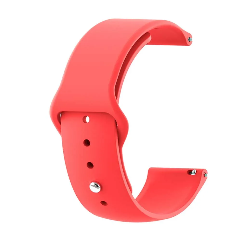 Silicone Button Style Watch Straps Compatible with Kogan Active  Smart Watch