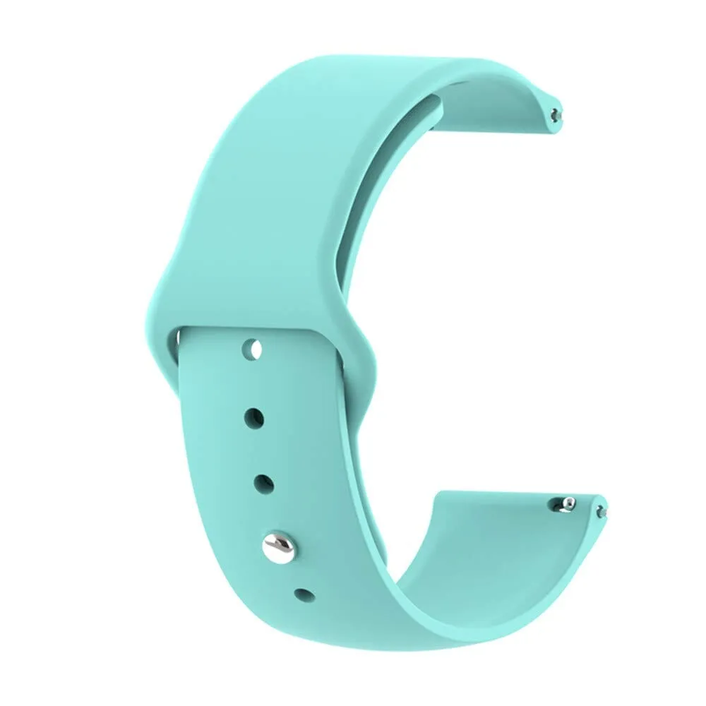 Silicone Button Style Watch Straps Compatible with Oppo Watch 3