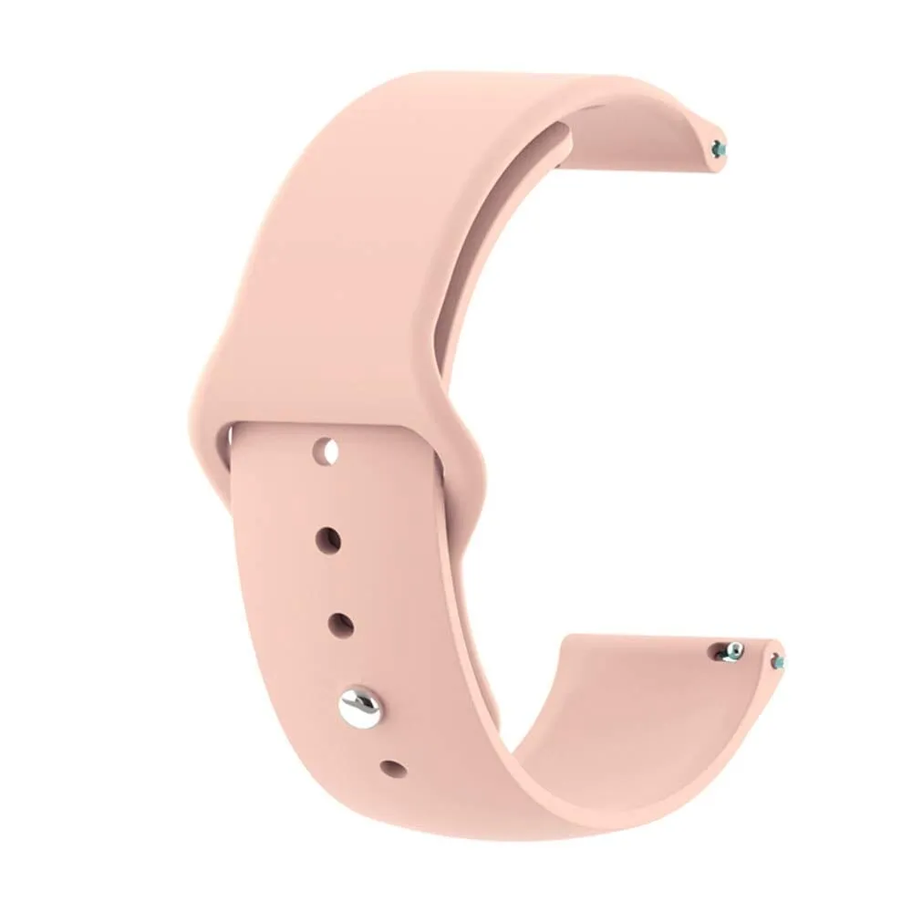 Silicone Button Style Watch Straps Compatible with Oppo Watch 3