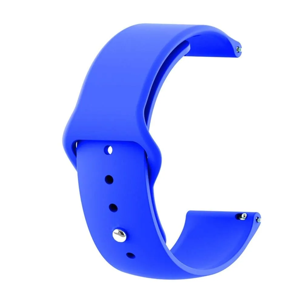 Silicone Button Style Watch Straps Compatible with Samsung Galaxy Watch Active