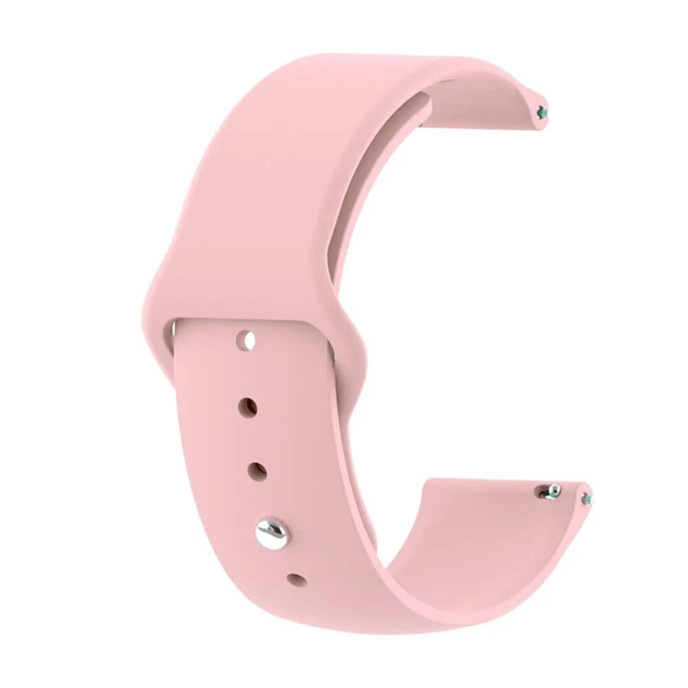 Silicone Button Style Watch Straps Compatible with Samsung Galaxy Watch Active