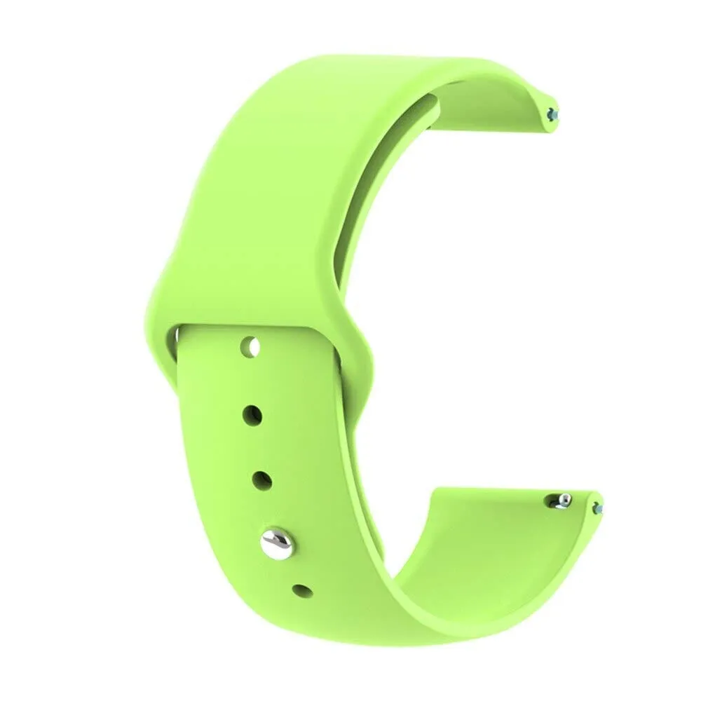 Silicone Button Style Watch Straps Compatible with Samsung Galaxy Watch Active