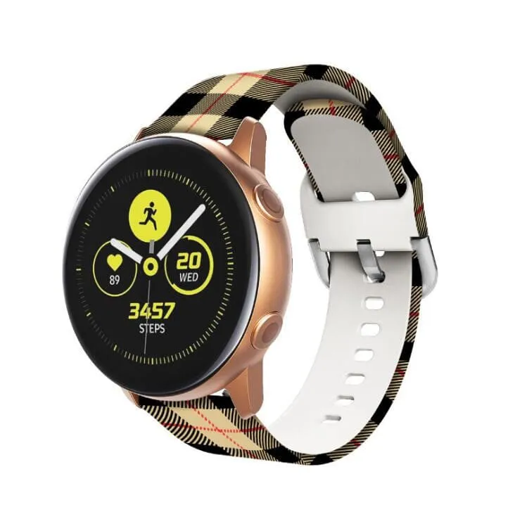 Silicone Pattern Watch Straps compatible with the Garmin Approach & Forerunner 20mm Range